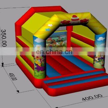 2017 High Quality New Design Cheap Movable 0.55mm PVC Inflatable Small Bounce House for Sale photo-6