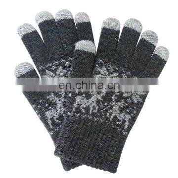 knitted winter touch gloves