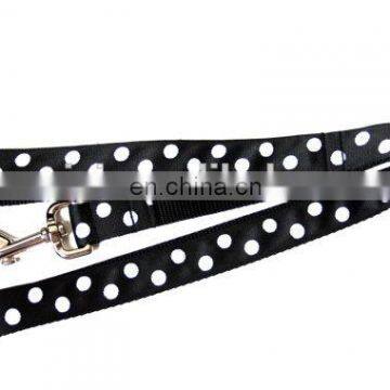 New Arrivel Black Polka Dot Nylon Dog Leash photo-2