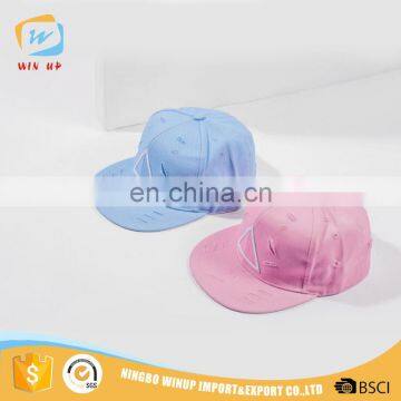 Custom new style 3d embroidered logo 100% cotton plain baseball cap