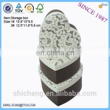Luxury Nesting Red Heart Shape Paper Gift Box Packaging Box photo-4