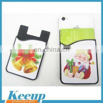 Popupar custom design silicone mobile car holder phone case card holder