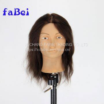 Factory Wholesale Human Hair Male Training Mannequin Head With Human Hair photo-5