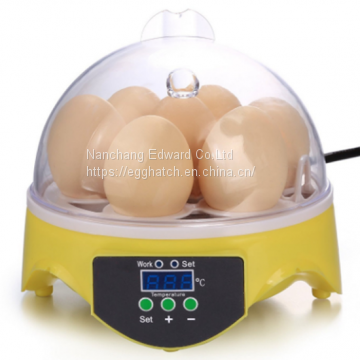 New design small 7 eggs incubator CE approved automatic professional chicken egg hatcheries