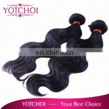 20" body wave full cuticle brazilian remy virgin human hair weave 100% human hair