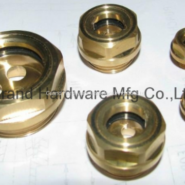 NPT Thread 3/4 Inch Brass Oil Level Gauges With Quartz Glass Tube photo-5