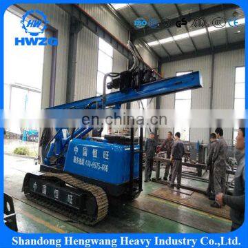 Crawler type Hydraulic Diesel drop hammer rig for Solar plant (HWZG Manufacturer )