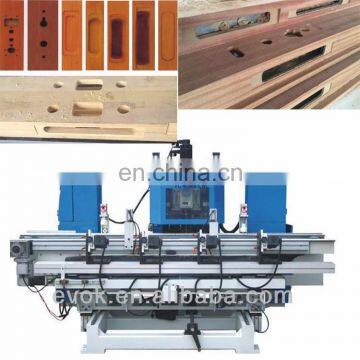 automatic high-speed and full function wooden-door lock-hole and door lock making machine