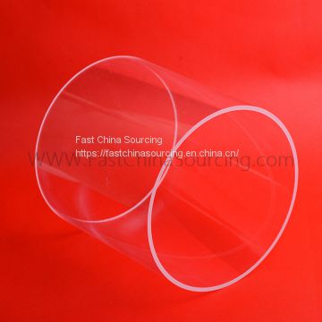 80-100mm diameter round Custom Heat resistant quartz glass tube for ozonizer water purifying equipment 1200MM