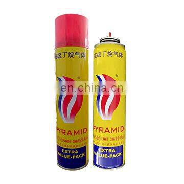 lighter gas refill valve & Super Refined Butane Gas 150g