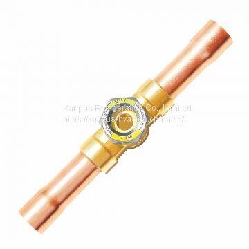 Refrigeration Solder Sight Glass, Brass Moisture Indicator photo-2