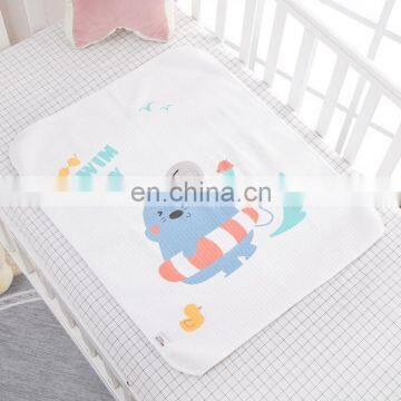 120*65cm Cartoon Print Design 3 In 1 Waterproof Cover Baby Diaper Changing Mat Pad