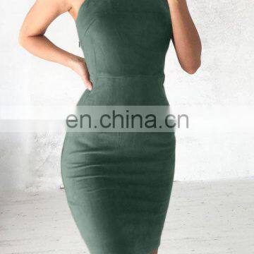 Hot Sales New Arrvails Lady Sexy Backless Sleeveless Dress Women Bodycon Summer Dresses photo-4