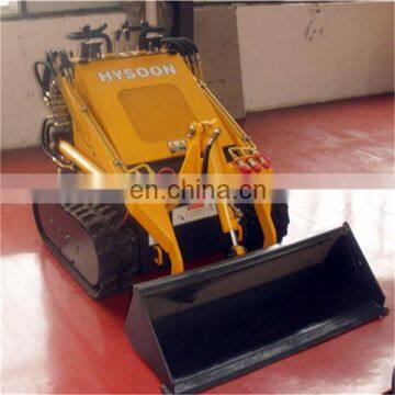 Crawler walk behind mini skid steer loader for garden