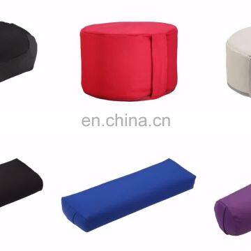 ODM/OEM Logo Printed Yoga Direct Supportive Rectangular Cotton Yoga Bolster