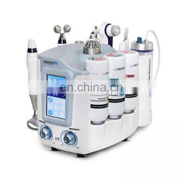 Portable 6 In 1 For Facial Deep Cleaning Dermabrasion Hydro H2 O2 RF Anti Wrinkle Facial Massage Treatment Device photo-2