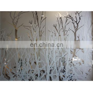 Glass factory digital printing colored ceramic toughened glass