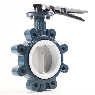 Lug Type PTFE Lined Wafer Manual Butterfly Valve photo-2