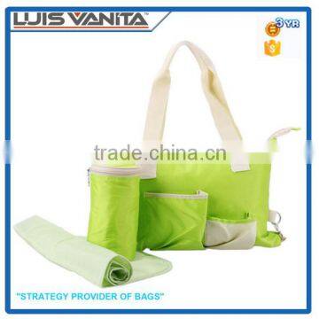 Green Microfiber Bag Baby with Bottle Bag