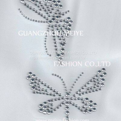 Rhinestone hot fix motif, Rhinestone heat transfer, Rhinestone iron on motif