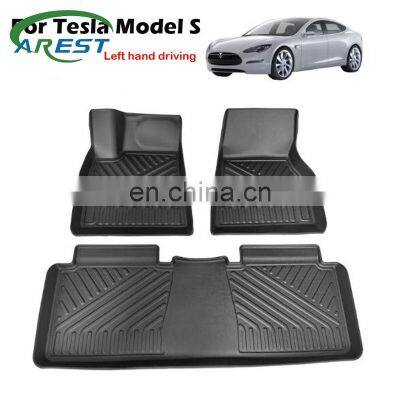 For Tesla model S Rubber TPE fully surrounded foot pad model X floor mat car waterproof protection pad Interior accessories mats