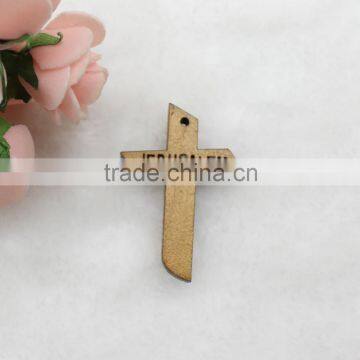 Jerusalem Wooden Cross Pendant