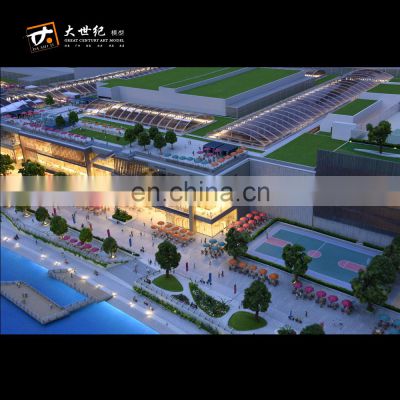 3d building model with landscape nice  house model