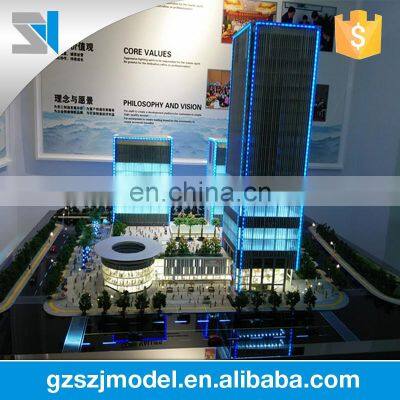 Real estate display model ,led light plastic 3d models architecture