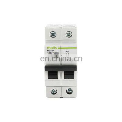 Sale well top quality durable intelligent Matis MM50H-2P 1-63A 380V 50/60hz mcb miniature circuit breaker machine