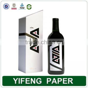 custom cardboard unique wine bottle gift boxes, paper box for wine bottle template, single wine bottle boxes wholesale