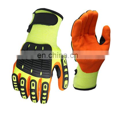 TPR Oilfield Safety Work Construction Industrial Protective Mechanical Guante  Impact Mechanic Gloves