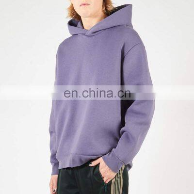 high quality Adults purple boys hoodie winter thick cotton  men clothing for 2021