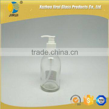 250ml Clear Glass Liquid Hand Washing Bottle With Spout