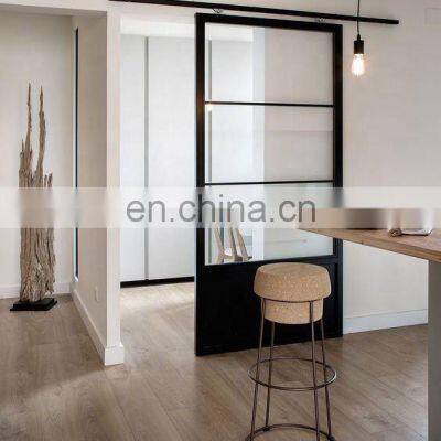 High Quality Barn Sliding Door Tempered Glass Interior Doors For House