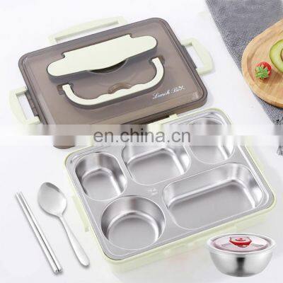 Trending Microwave Heat Preservation Compartment Portable Bento Kids Children Heated Lunch Box photo-4