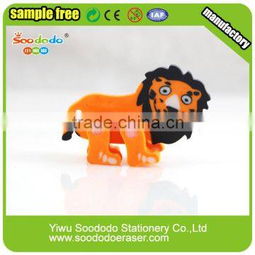 School Office Extruded Animal Shaped Moveable Leg Eraser