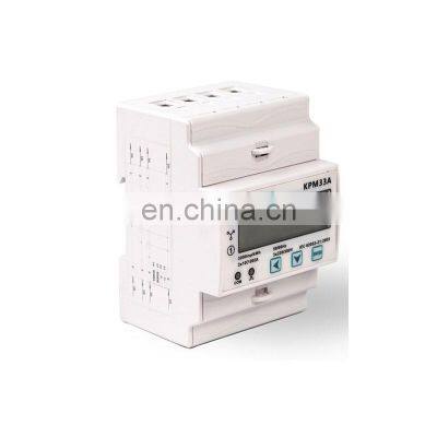 3 phase 4 wire kwh wifi energy meter rated voltage DIN rail installation smart energy meter with RS485 interface modbus RTU