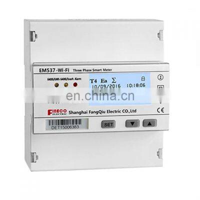 EM537-WiFi 3*133/230V 3*230/400V 5(65)A wireless kwh digital bidirectional power meter