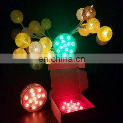 2019 Swimming pool decoration LED waterproof multi-color remote control diving light with 23-key remote control