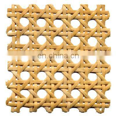 100% Natural Rattan Cane Webbing Woven Mesh Webbing Half Bleached (Ws: +84989638256)