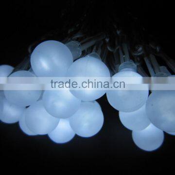 christmas light string green cable white ball light wholesale factory wholesale in china