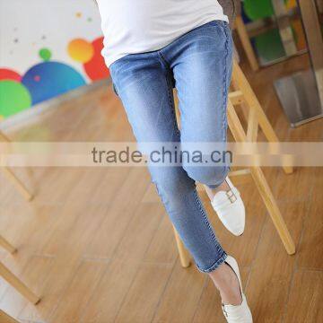 C65008A wholesale maternity long denim pants for women