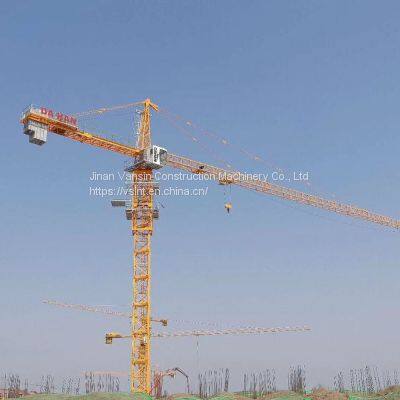 DAHAN tower crane 8t 65m jib TC6513 topkit tower hat construction tower crane full welded mast section self erecting crane used in Dubai