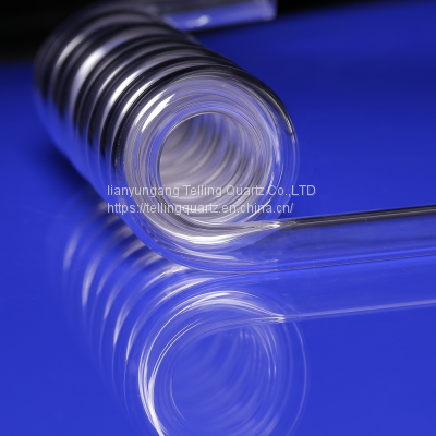 High Temperature Resistant Spiral Quartz Tube Quartz Glass Tube photo-4