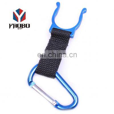 Fashion High Quality Metal Carabiner Water Bottle Holder Lanyard