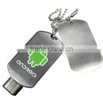 Metal dog tag usb 2.0 pendrive