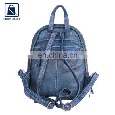 Exclusive Range of Latest Arrival Premium Quality Wholesale Genuine Leather Women Backpack Bag From Indian Supplier