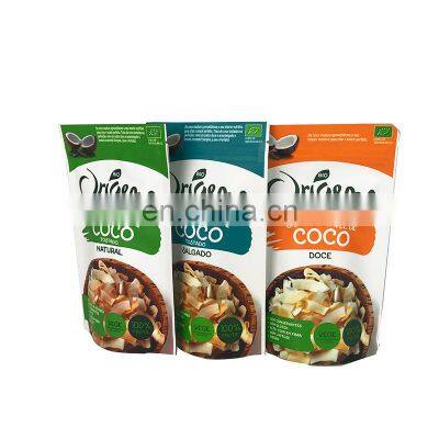 custom design gravure printing 20g COCO chips crips stand up snack food packaging plastic Doypack