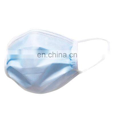 BFE 99% medical nonwoven mask blue black 3ply surgical facemask