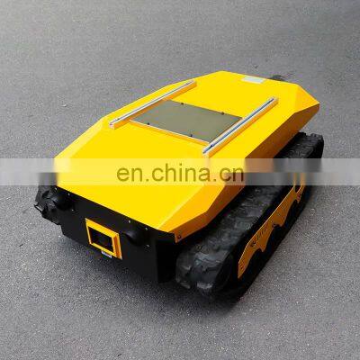 robot rubber track delivery electric vehicle tank tracked robot chassis